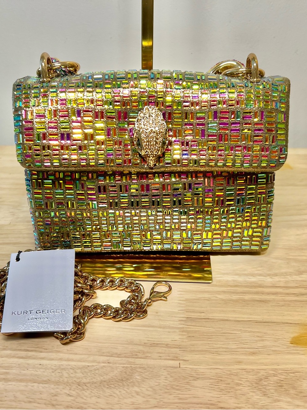 Kurt Geiger Mini Kensington Bejeweled Crossbody Bag NWT